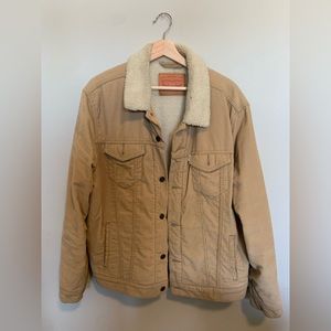 Levi’s Corduroy Sherpa jacket. Faux Sherpa